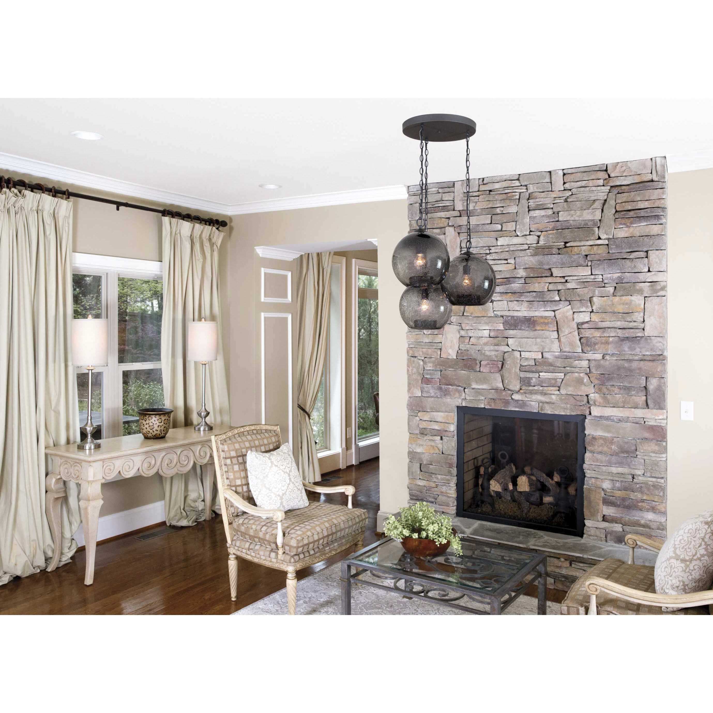 Burtons Bay 1 Light 11.75 inch Graphite Pendant Ceiling Light, Design Series